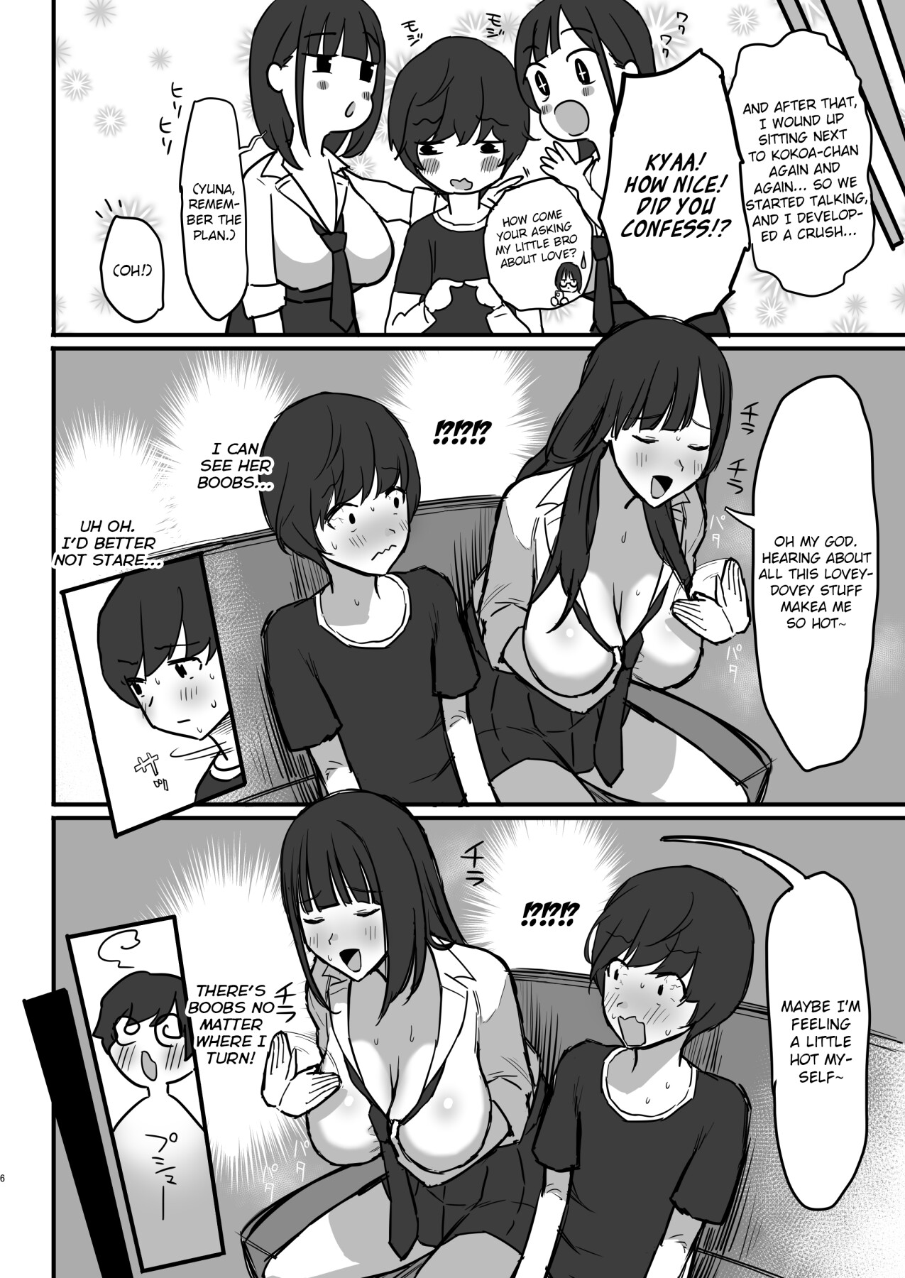 Hentai Manga Comic-The Book where a Kid gets Titfucked a lot by Onee-chan's JK *iktoker Friends.-Read-7